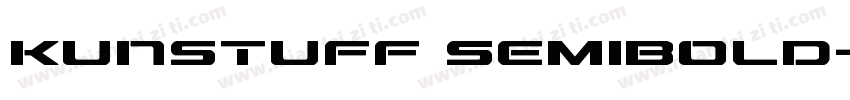 Kunstuff SemiBold字体转换